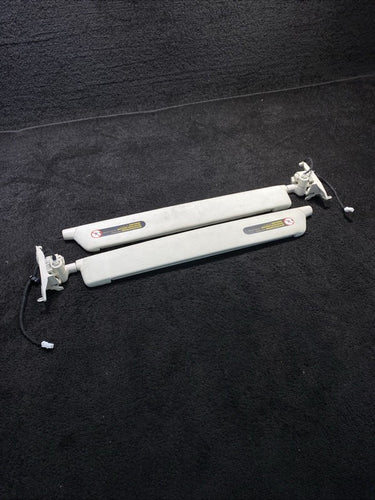 2016-2020 Tesla Model X Left & Right Sun Visor Shade Set Tan OEM