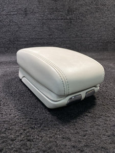 2002-2008 Jaguar X-Type Center Console Lid Arm Rest Storage Tan Leather OEM