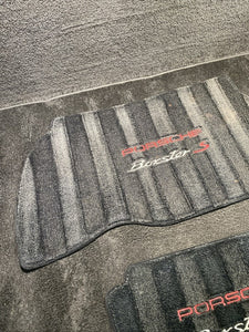 2001 Porsche Boxster S Interior Carpet Floor Mat Set W/ Red Stitching OEM