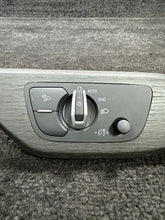 8W1853189 2019 Audi A4 Front Left Dash Headlight Switch W/ Dark Wood Trim OEM 8W1853189