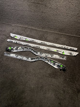 1058053-00-C 16-20 Tesla Model X Front Rear L/R Interior Dashboard Carbon Fiber Trim Set OEM