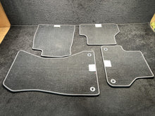 2018 Audi S4 Front & Rear Carpet Floor Mats OEM Black W/ Red Stitching