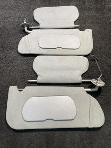 2000-2005 Cadillac Deville Left/Right Driver Passenger Sun Visor Set Gray OEM