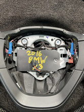 2016 BMW X3 M-Sport Steering Driver Wheel W/ Paddle Shifters Black Leather OEM