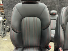 2017 Maserati Levante Complete Black Leather with Red Stitch Seats Kit Set