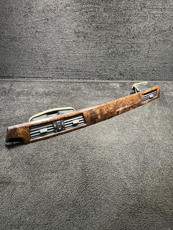 6970268 2009 BMW 528i Front Dash Wood Grain Trim W/ Air Vents OEM 6970268