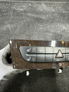 2007 Mercedes CLS550 Hazard Switch Control Panel Dark Wood Grain OEM