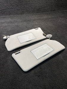 2001-2002 Mazda Millenia Sun Visor Pair Set Left & Right Beige OEM