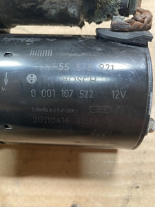 0001107522 2012 Chevy Cruze Manual Electric Starter OEM 0001107522