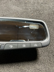 2013 Hyundai Sonata Interior Rear View Mirror w/ Auto Dim & Garage Opener OEM