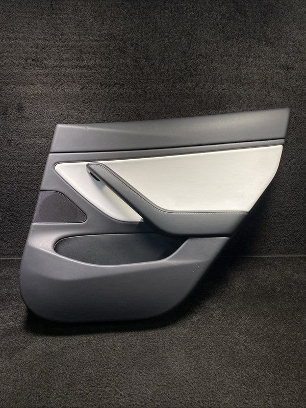 2019 Tesla Model 3 Rear Right Door Panel Assembly Black/ White OEM