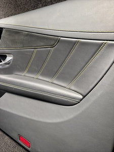 2017 Mercedes C63S AMG Front Right Door Panel W/ Yellow Stitching OEM