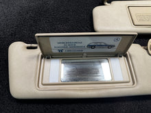 1990 Mercedes 300E Sun Visor Set OEM Beige