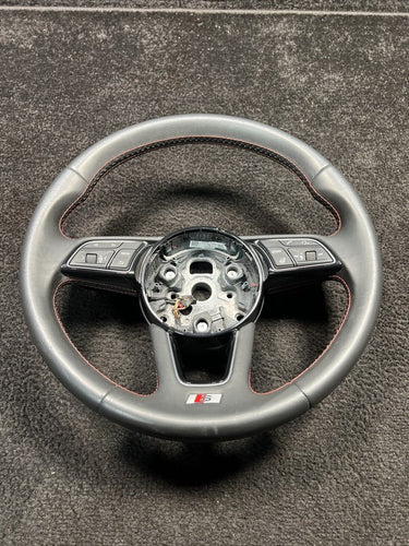 2018 Audi S4 Steering Driver Wheel Black Heated OEM