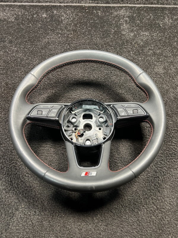 2018 Audi S4 Steering Driver Wheel Black Heated OEM