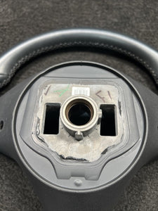 102897000A 2013 Tesla Model S Steering Driver Wheel Black Leather OEM 102897000A