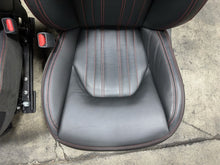 2017 Maserati Levante Complete Black Leather with Red Stitch Seats Kit Set