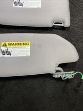 39874925 2003-2006 Volvo XC90 Sun Visors Gray W/ Homelink & Mirror Light Pair Set OEM