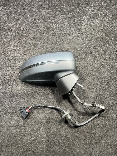 2017 Audi A3 E-tron Right Side Power Door Mirror Heated OEM Gray