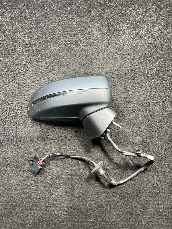 2017 Audi A3 E-tron Right Side Power Door Mirror Heated OEM Gray