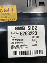 5263223 1999 Saab 9-3 Information Radio Clock Display OEM 5263223