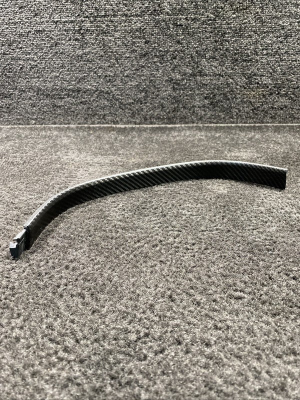 4S1857237A 2017 Audi R8 4S Matte Carbon Fiber Dashboard Trim OEM 4S1857237A