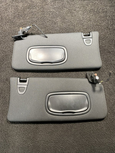 2022 Jeep Compass Front Left & Right Sun Visors Black W/ Mirror OEM