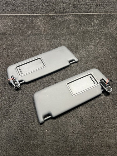 2018 Audi S4 Front Left & Right Sun Visors Black OEM