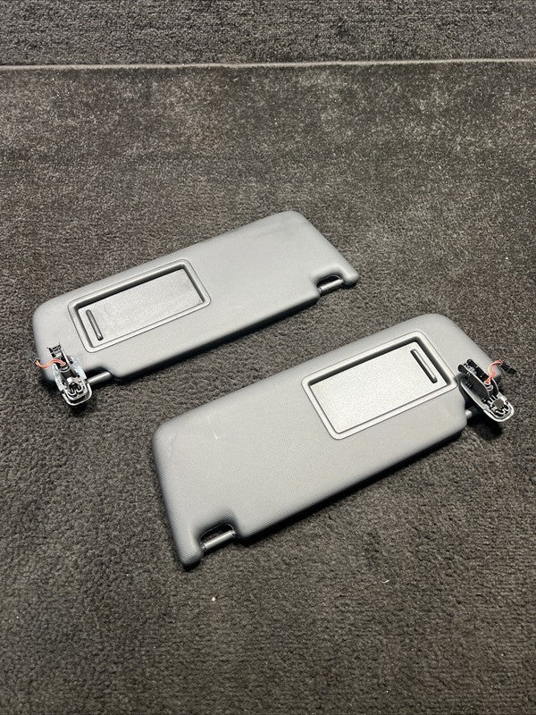 2018 Audi S4 Front Left & Right Sun Visors Black OEM