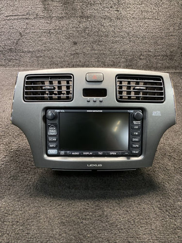 86120-33550 2003 Lexus ES300 Dash Display Screen Radio Air Vent Trim OEM 86120-33550