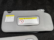 1997-2004 Nissan Pathfinder Dual Sun Visor Set Cloth Gray OEM