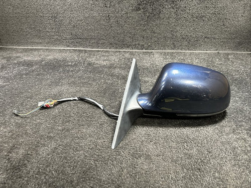 2009 Audi A5 Left Side Door Mirror W/ Memory & BSM OEM Blue