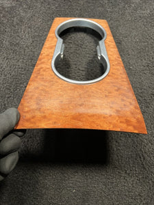 2007 Mercedes Benz ML350 Center Console Cup Holder Wood Grain Trim OEM