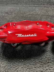 2014 Maserati Quattroporte Rear Brembo Brake Calipers Red OEM