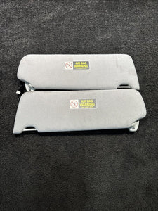 1998 Jaguar XJR Sun Shade Visors W/ Mirror OEM Gray