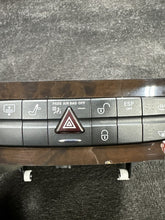 2007 Mercedes CLS550 Hazard Switch Control Panel Dark Wood Grain OEM
