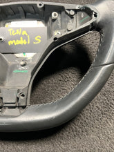 100527900D 2013-2020 Tesla Model S Steering Driver Wheel Black Leather OEM 100527900D