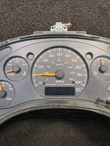 16267265 2000-2005 Chevrolet Blazer Speedometer Instrument Gauge Cluster OEM 16267265