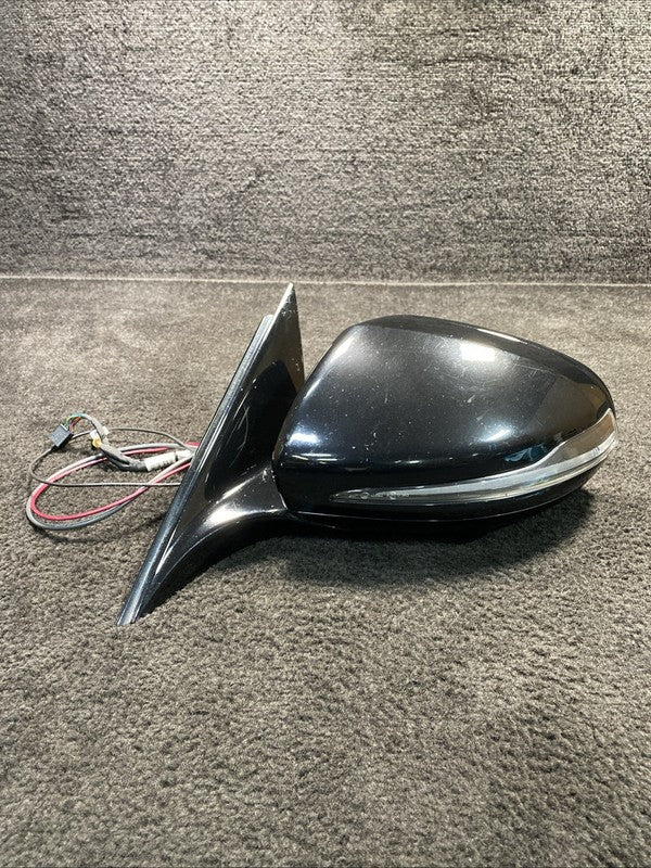 2138109101 2018 Mercedes E63s AMG Left Driver Black Door Mirror Blind Spot Camera Dim OEM