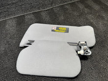 1997-2004 Nissan Pathfinder Dual Sun Visor Set Cloth Gray OEM