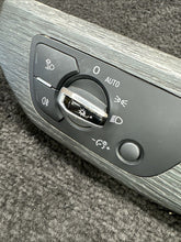 2017 Audi A4 Headlight Control Switch Trim Panel OEM Grey Wood Oak
