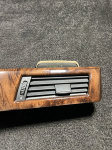 6970268 2009 BMW 528i Front Dash Wood Grain Trim W/ Air Vents OEM 6970268