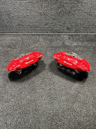 2014 Maserati Quattroporte Rear Brembo Brake Calipers Red OEM