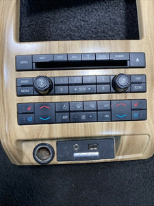 BL8T-18A802-DD 11-12 Ford F150 Radio Face Climate Control Panel Wood Grain OEM BL8T-18A802-DD