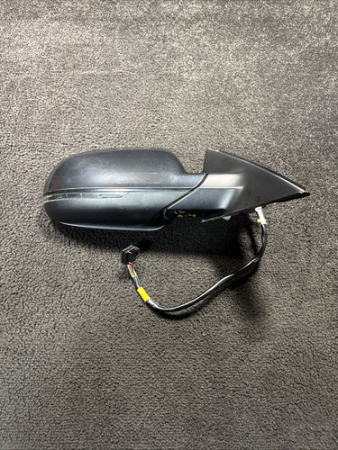 2013 Audi A4 Right Side Power Door Mirror W/ Turn Signal Light Black OEM