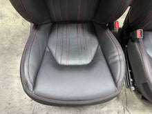 2017 Maserati Levante Complete Black Leather with Red Stitch Seats Kit Set