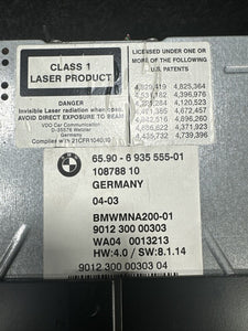 6935555 2003 BMW 750i GPS Navigation System CD DVD Player Drive Unit OEM 6935555