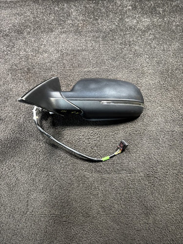2013 Audi A4 Left Side Power Door Mirror W/ Turn Signal Light OEM Black