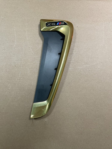 2016 BMW X6M Performance Black And Gold Air Duct Side Vent OEM Right Side
