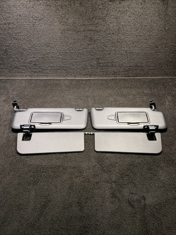 2018 Mercedes E63s AMG Front Left & Right Sun Visor Set OEM Black